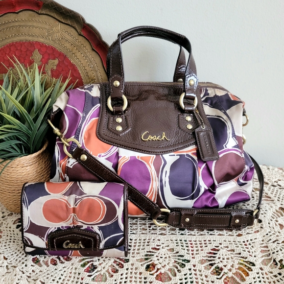 Coach Ashley Satchel Bag And Wallet Matching Set - Picture 1 of 12